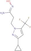 3-[3-Cyclopropyl-5-(trifluoromethyl)-1H-pyrazol-1-yl]-N'-hydroxypropanimidamide