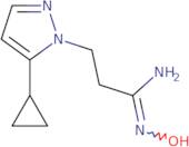 3-(5-Cyclopropyl-1H-pyrazol-1-yl)-N'-hydroxypropanimidamide