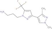 3-[3-(1,3-Dimethyl-1H-pyrazol-4-yl)-5-(trifluoromethyl)-1H-pyrazol-1-yl]propan-1-amine