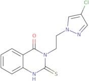 3-[2-(4-Chloro-1H-pyrazol-1-yl)ethyl]-2-mercaptoquinazolin-4(3H)-one