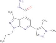 6-(1,5-Dimethyl-1H-pyrazol-4-yl)-3-methyl-1-propyl-1H-pyrazolo[3,4-b]pyridine-4-carbohydrazide