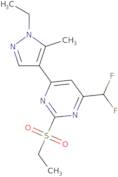 4-(Difluoromethyl)-6-(1-ethyl-5-methyl-1H-pyrazol-4-yl)-2-(ethylsulfonyl)pyrimidine