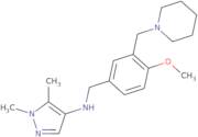 N-(4-Methoxy-3-(piperidin-1-ylmethyl)benzyl)-1,5-dimethyl-1H-pyrazol-4-amine