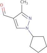 1-Cyclopentyl-3-methyl-1H-pyrazole-4-carbaldehyde