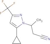 3-[5-Cyclopropyl-3-(trifluoromethyl)-1H-pyrazol-1-yl]butanenitrile