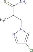 3-(4-Chloro-1H-pyrazol-1-yl)-2-methylpropanethioamide