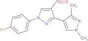 1-(4-Fluorophenyl)-1',3'-dimethyl-1H,1'H-3,4'-bipyrazole-4-carbaldehyde