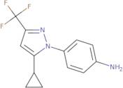 4-[5-Cyclopropyl-3-(trifluoromethyl)-1H-pyrazol-1-yl]aniline