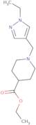 Ethyl 1-[(1-ethyl-1H-pyrazol-4-yl)methyl]piperidine-4-carboxylate