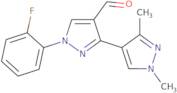 1-(2-Fluorophenyl)-1',3'-dimethyl-1H,1'H-3,4'-bipyrazole-4-carbaldehyde
