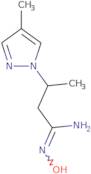 N'-Hydroxy-3-(4-methylpyrazol-1-yl)butanimidamide