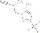 2-Methyl-3-[5-methyl-3-(trifluoromethyl)-1H-pyrazol-1-yl]propanenitrile