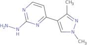 4-(1,3-Dimethyl-1H-pyrazol-4-yl)-2-hydrazinylpyrimidine