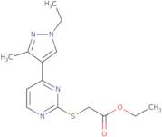 Ethyl ([4-(1-ethyl-3-methyl-1H-pyrazol-4-yl)pyrimidin-2-yl]thio)acetate