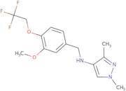 N-{[3-Methoxy-4-(2,2,2-trifluoroethoxy)phenyl]methyl}-1,3-dimethyl-1H-pyrazol-4-amine