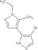 4-(4-Bromo-1H-pyrazol-3-yl)-1-ethyl-5-methyl-1H-pyrazole