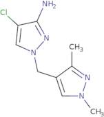 4-Chloro-1-[(1,3-dimethyl-1H-pyrazol-4-yl)methyl]-1H-pyrazol-3-amine