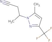 3-[5-Methyl-3-(trifluoromethyl)-1H-pyrazol-1-yl]butanenitrile