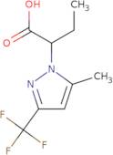 2-[5-Methyl-3-(trifluoromethyl)-1H-pyrazol-1-yl]butanoic acid