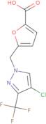 5-{[4-Chloro-3-(trifluoromethyl)-1H-pyrazol-1-yl]methyl}furan-2-carboxylic acid