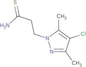 3-(4-Chloro-3,5-dimethyl-1H-pyrazol-1-yl)propanethioamide