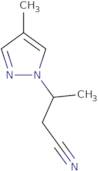 3-(4-Methyl-1H-pyrazol-1-yl)butanenitrile