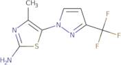 4-Methyl-5-[3-(trifluoromethyl)-1H-pyrazol-1-yl]-1,3-thiazol-2-amine