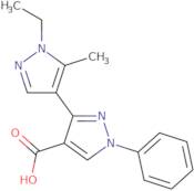 3-(1-Ethyl-5-methyl-1H-pyrazol-4-yl)-1-phenyl-1H-pyrazole-4-carboxylic acid