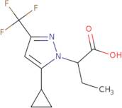 2-[5-Cyclopropyl-3-(trifluoromethyl)-1H-pyrazol-1-yl]butanoic acid