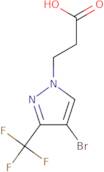 3-[4-Bromo-3-(trifluoromethyl)-1H-pyrazol-1-yl]propanoic acid