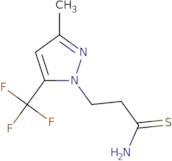 3-[3-Methyl-5-(trifluoromethyl)-1H-pyrazol-1-yl]propanethioamide