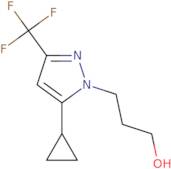 3-[5-Cyclopropyl-3-(trifluoromethyl)-1H-pyrazol-1-yl]propan-1-ol