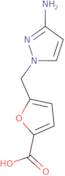 5-[(3-Amino-1H-pyrazol-1-yl)methyl]furan-2-carboxylic acid