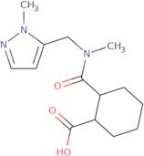 2-{Methyl[(1-methyl-1H-pyrazol-5-yl)methyl]carbamoyl}cyclohexane-1-carboxylic acid