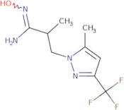 N'-Hydroxy-2-methyl-3-[5-methyl-3-(trifluoromethyl)-1H-pyrazol-1-yl]propanimidamide