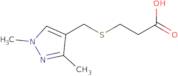 3-{[(1,3-Dimethyl-1H-pyrazol-4-yl)methyl]sulfanyl}propanoic acid