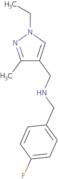 [(1-Ethyl-3-methyl-1H-pyrazol-4-yl)methyl][(4-fluorophenyl)methyl]amine