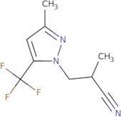 2-Methyl-3-[3-methyl-5-(trifluoromethyl)-1H-pyrazol-1-yl]propanenitrile