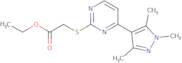Ethyl ([4-(1,3,5-trimethyl-1H-pyrazol-4-yl)pyrimidin-2-yl]thio)acetate