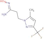 N'-Hydroxy-3-[5-methyl-3-(trifluoromethyl)-1H-pyrazol-1-yl]propanimidamide