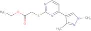 Ethyl ([4-(1,3-dimethyl-1H-pyrazol-4-yl)pyrimidin-2-yl]thio)acetate