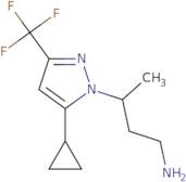 3-[5-Cyclopropyl-3-(trifluoromethyl)-1H-pyrazol-1-yl]butan-1-amine