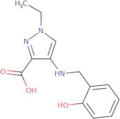1-Ethyl-4-{[(2-hydroxyphenyl)methyl]amino}-1H-pyrazole-3-carboxylic acid