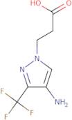 3-[4-Amino-3-(trifluoromethyl)-1H-pyrazol-1-yl]propanoic acid