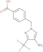 4-{[4-Amino-3-(trifluoromethyl)-1H-pyrazol-1-yl]methyl}benzoic acid