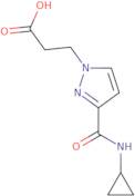 3-[3-(Cyclopropylcarbamoyl)-1H-pyrazol-1-yl]propanoic acid