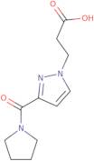 3-[3-(Pyrrolidine-1-carbonyl)-1H-pyrazol-1-yl]propanoic acid