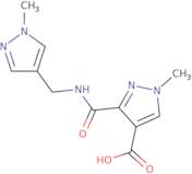 1-Methyl-3-(((1-methyl-1H-pyrazol-4-yl)methyl)carbamoyl)-1H-pyrazole-4-carboxylic acid