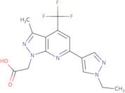 2-[6-(1-Ethyl-1H-pyrazol-4-yl)-3-methyl-4-(trifluoromethyl)-1H-pyrazolo[3,4-b]pyridin-1-yl]acetic acid