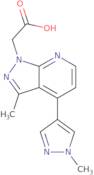 2-[3-Methyl-4-(1-methyl-1H-pyrazol-4-yl)-1H-pyrazolo[3,4-b]pyridin-1-yl]acetic acid